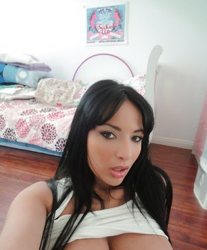 18 year old girl Kim Kennedy takes a cumshot in mouth during BDSM sex